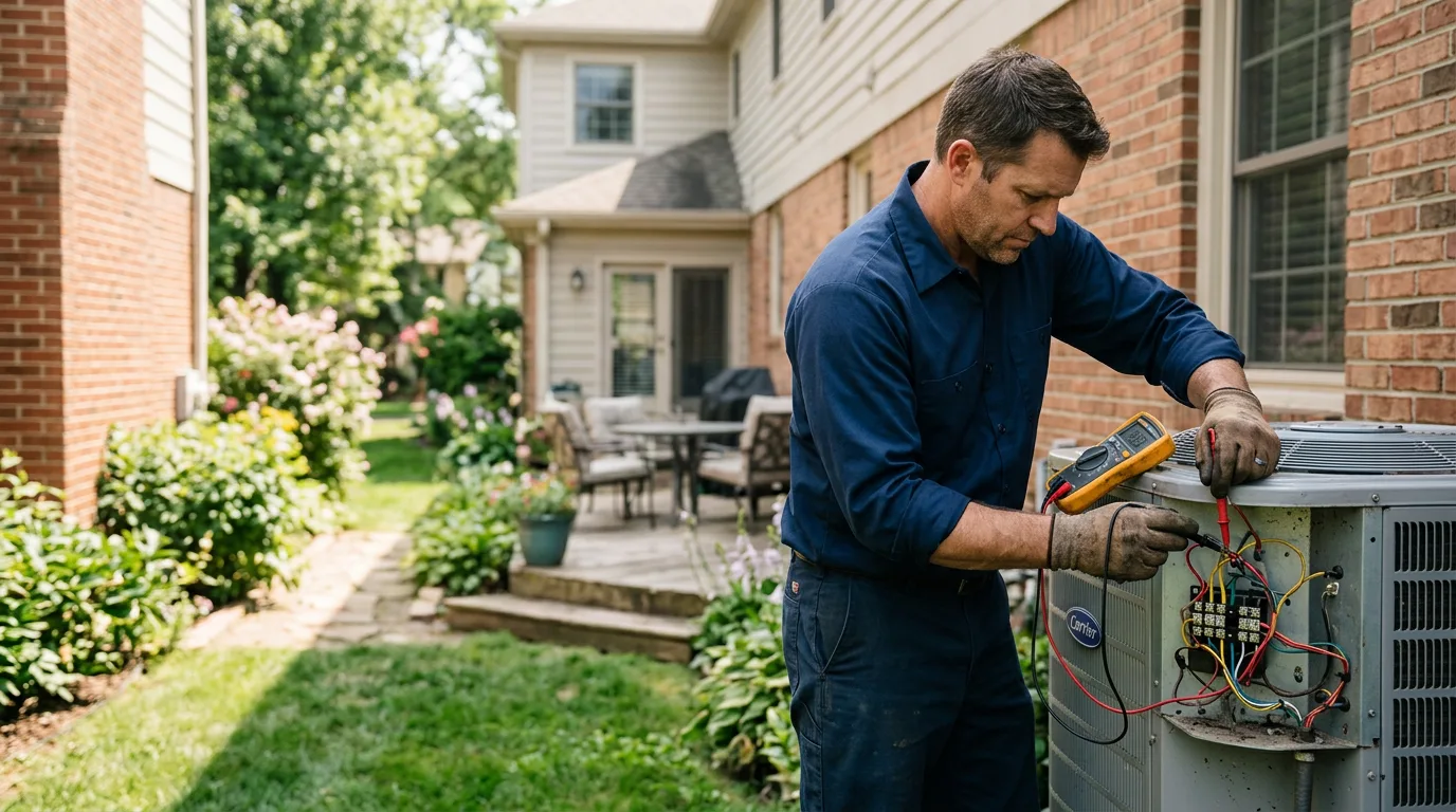 HVAC technician working near La Crosse, WI